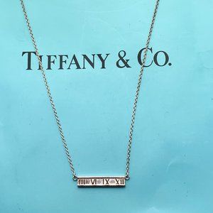 Authentic Tiffany & Co Atlas Bar Necklace